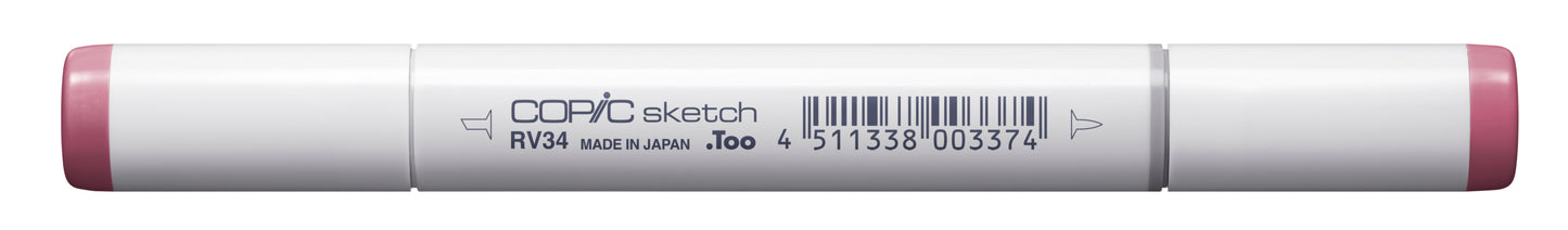 Copic Sketch RV34 Dark Pink Marker <inline style="float: right; margin-right: 10px; background-color: rgb(249, 175, 174);">&nbsp;&nbsp;&nbsp;&nbsp;&nbsp;&nbsp; </inline>