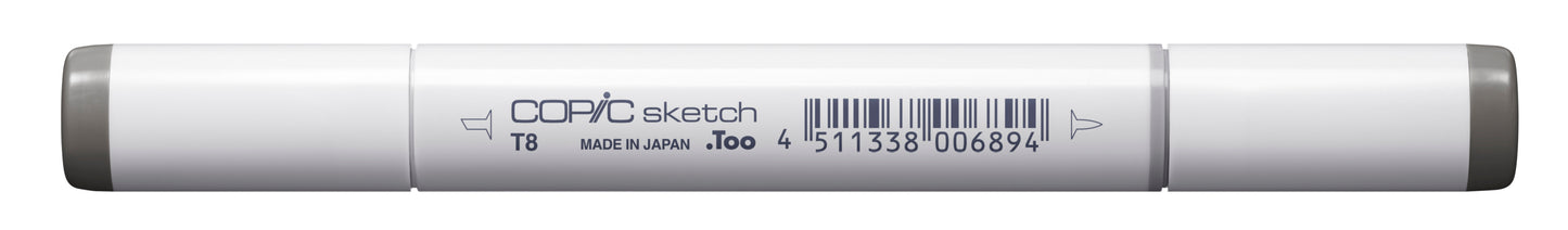 Copic Sketch T8 Toner Gray No. 8 Marker <inline style="float: right; margin-right: 10px; background-color: rgb(99, 98, 96);">&nbsp;&nbsp;&nbsp;&nbsp;&nbsp;&nbsp; </inline>