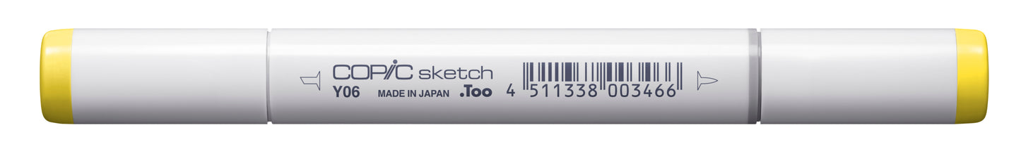 Copic Sketch Y06 Yellow Marker <inline style="float: right; margin-right: 10px; background-color: rgb(254, 244,110);">&nbsp;&nbsp;&nbsp;&nbsp;&nbsp;&nbsp; </inline>