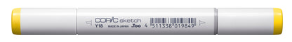 Copic Sketch Y18 Lightning Yellow Marker <inline style="float: right; margin-right: 10px; background-color: rgb(255,234,86);">&nbsp;&nbsp;&nbsp;&nbsp;&nbsp;&nbsp; </inline>