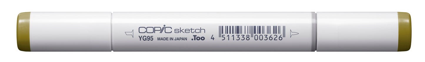Copic Sketch YG95 Pale Olive Marker <inline style="float: right; margin-right: 10px; background-color: rgb(95, 126, 58);">&nbsp;&nbsp;&nbsp;&nbsp;&nbsp;&nbsp; </inline>