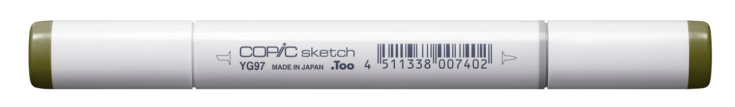 Copic Sketch YG97 Spanish Olive Marker <inline style="float: right; margin-right: 10px; background-color: rgb(95, 126, 58);">&nbsp;&nbsp;&nbsp;&nbsp;&nbsp;&nbsp; </inline>