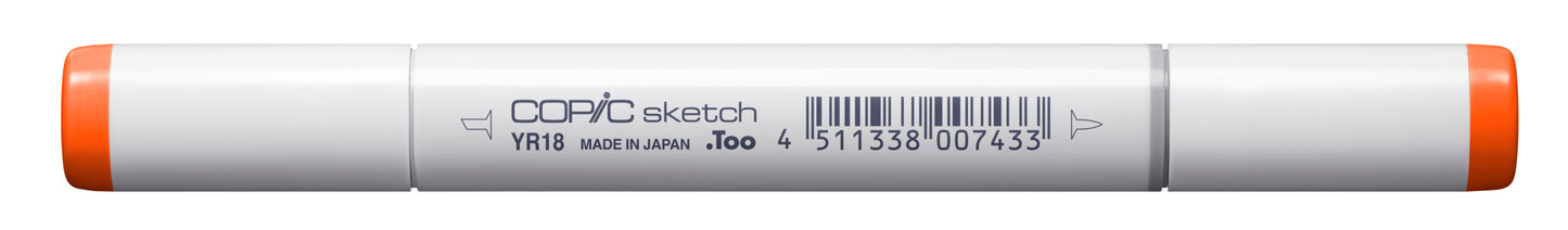 Copic Sketch YR18 Sanguine Marker <inline style="float: right; margin-right: 10px; background-color: rgb(225, 101, 65);">&nbsp;&nbsp;&nbsp;&nbsp;&nbsp;&nbsp; </inline>