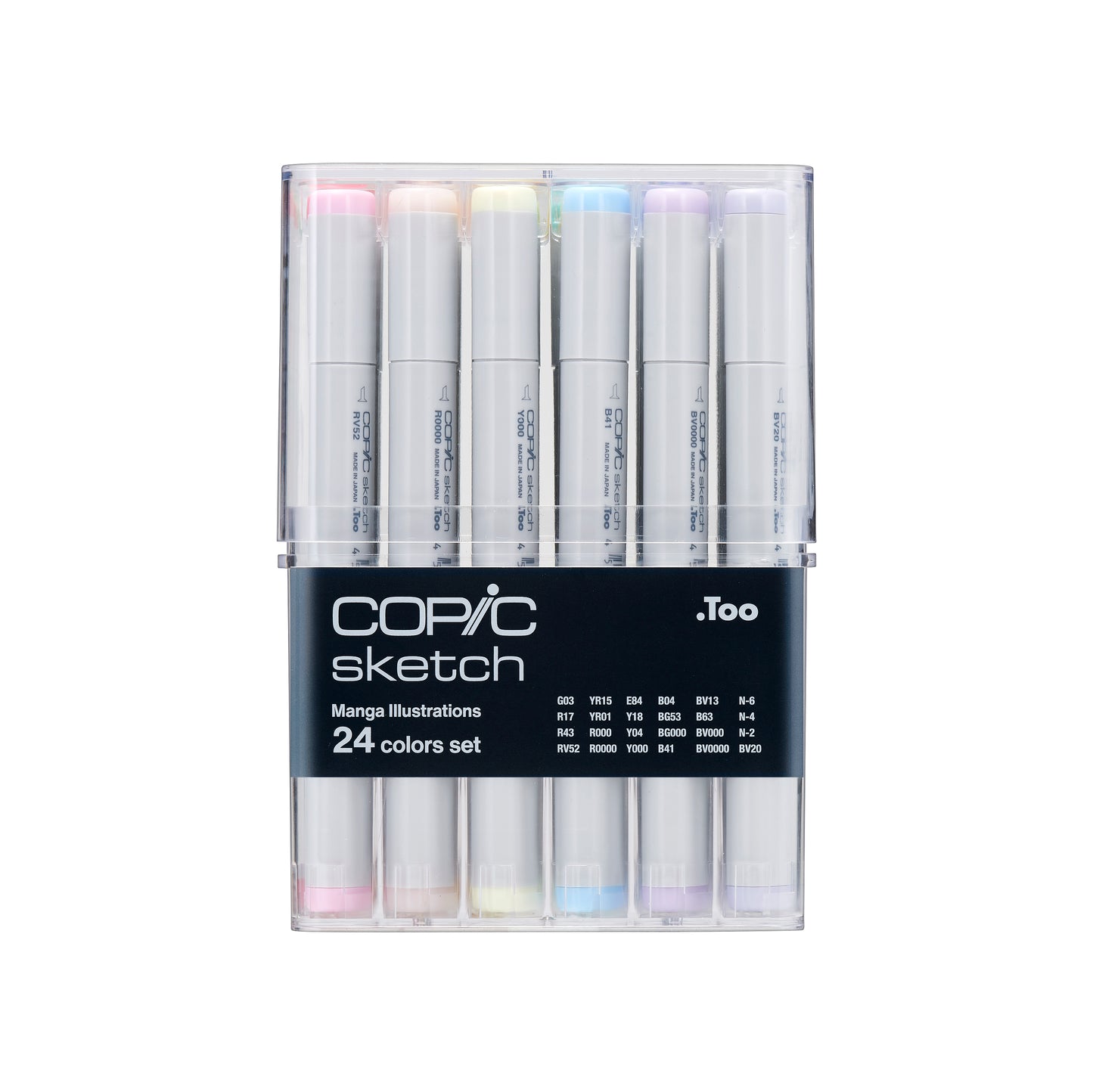 Copic Sketch Markers: 24 Color Manga Illustration Set