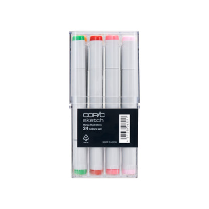 Copic Sketch Markers: 24 Color Manga Illustration Set