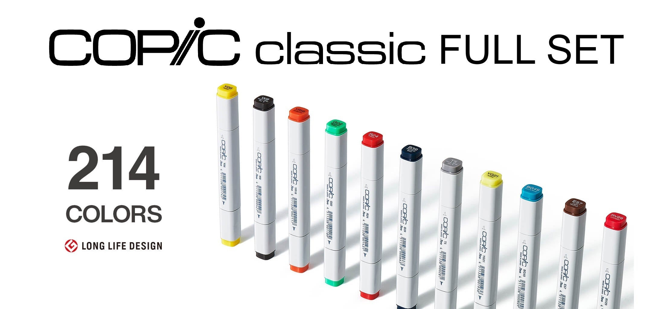 Copic Classic Marker 214 Color Full Set – OtakuFuel