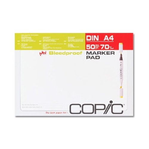 Copic Paper Bleed Proof Alcohol Marker Pad 11 3 4 X 8 1 4 Inch 50 Sheets Size
