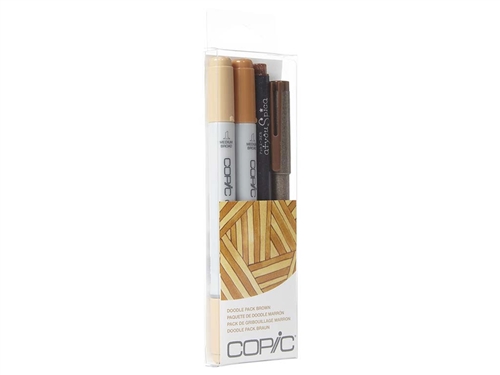 COPIC MULTILINER BROWN 4PC SET