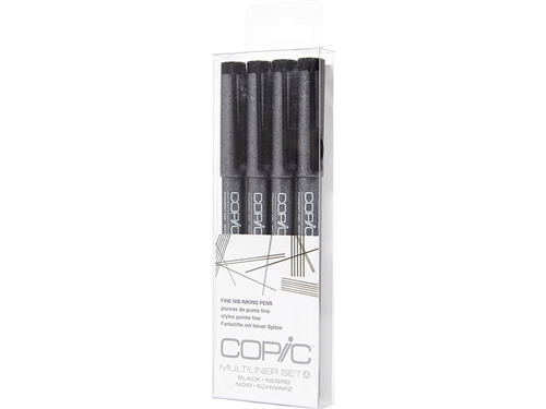 Copic Multiliner Inking Pens Set B-2 BLACK waterproof pigment ink